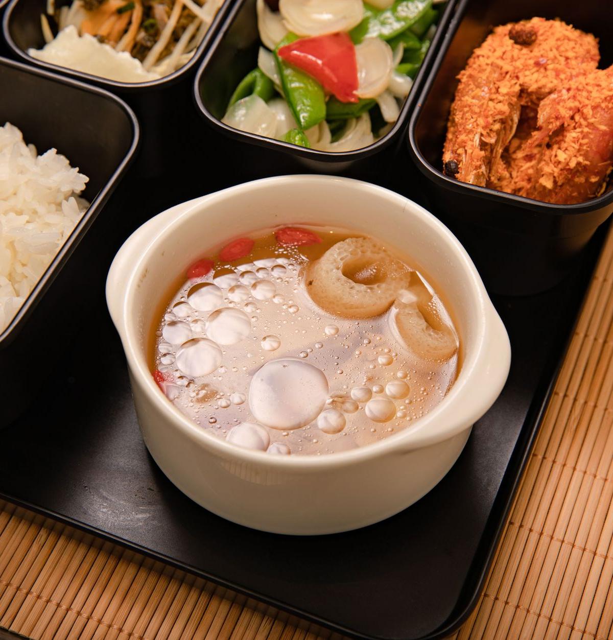 Crispy Chicken & Shrimp Rice Bowl