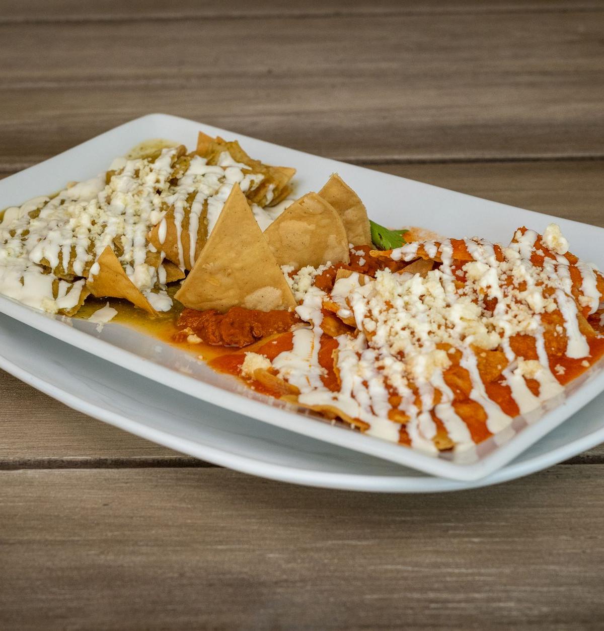 Crispy Chilaquiles Rojos