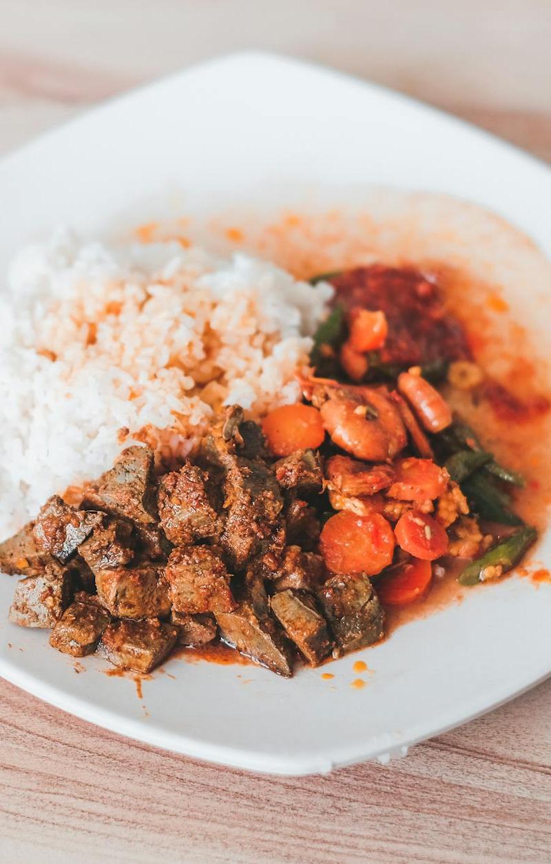 Crispy Chili Liver & Rice with Duck Egg
