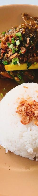 Crispy Chili Liver with Rice & Fresh Sides