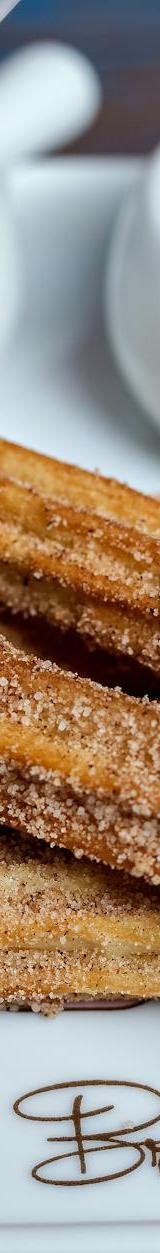 Crispy Churros With Chocolate & Dulce de Leche