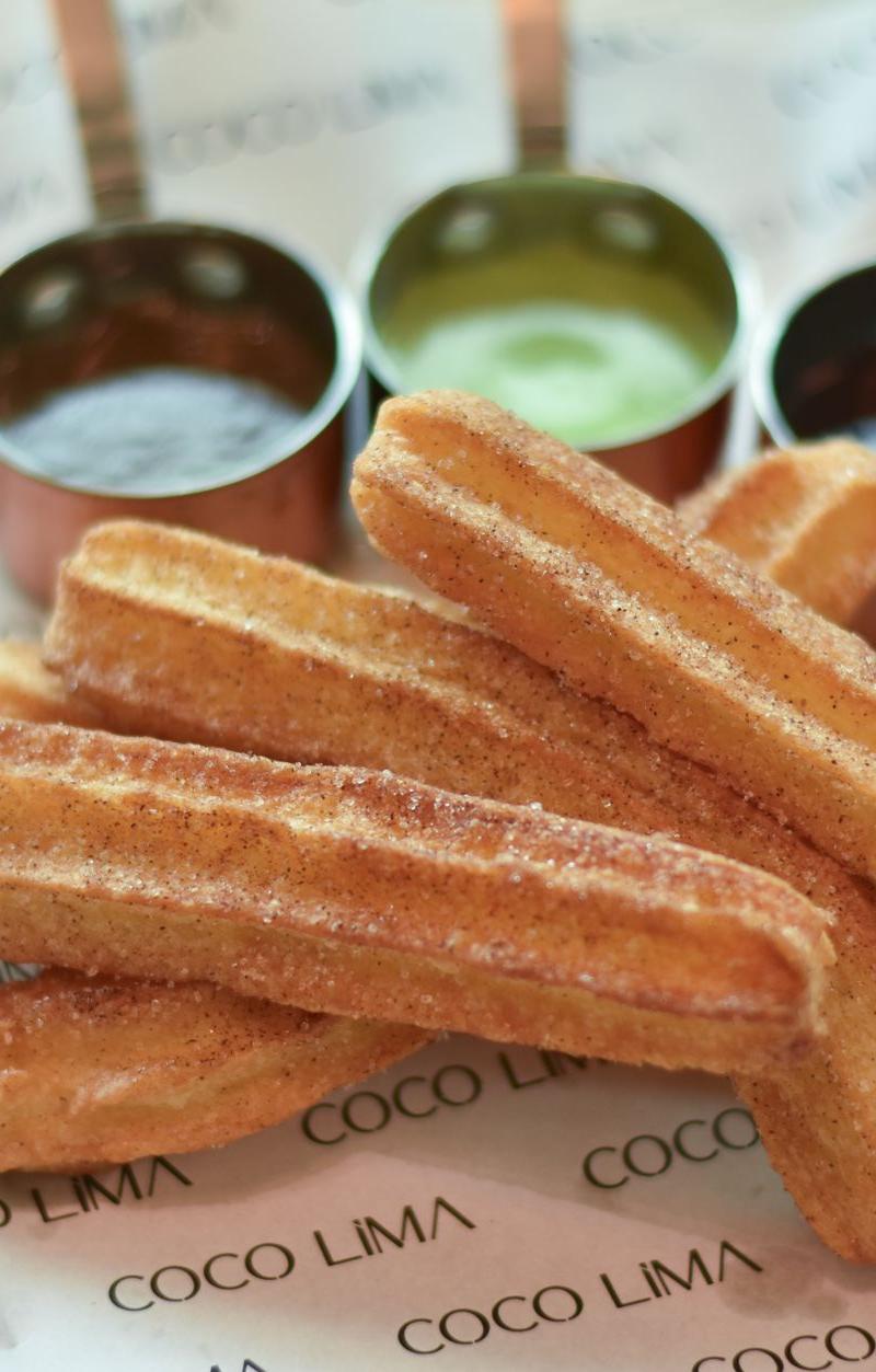 Crispy Churros With Three Dipping Sauces