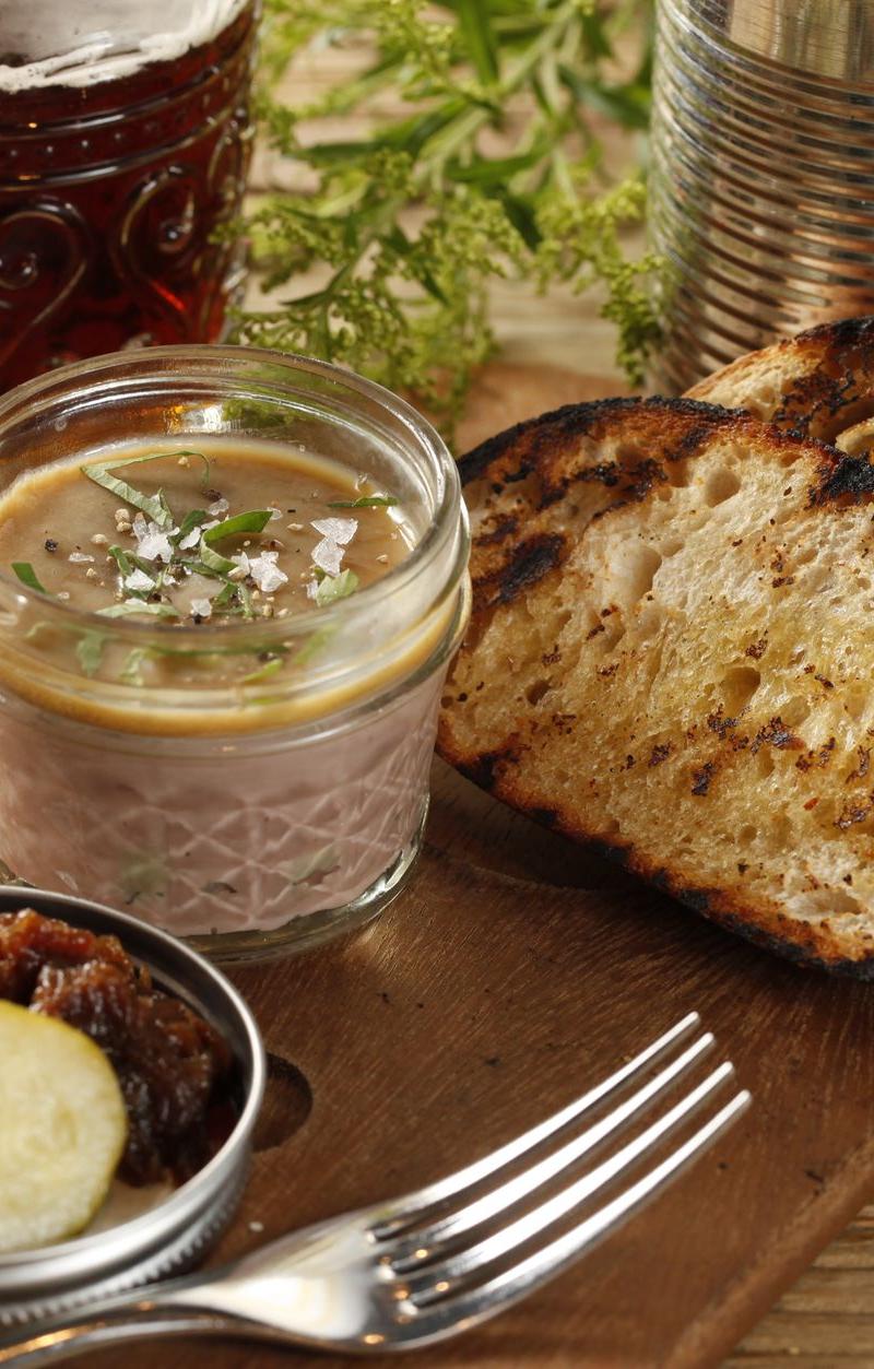 Crispy Crostini with Chicken Liver Pâté
