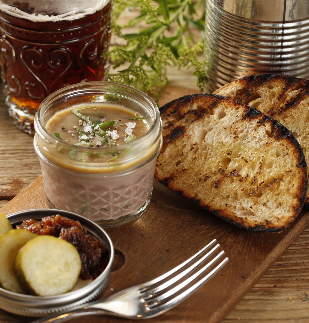 Crispy Crostini with Chicken Liver Pâté