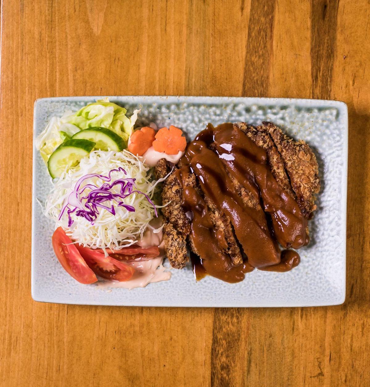 Crispy Donkatsu with Gochujang Slaw