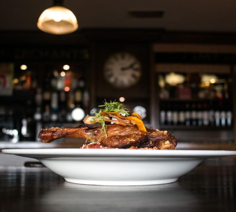 20-Minute Crispy Duck with Garlic & Rice