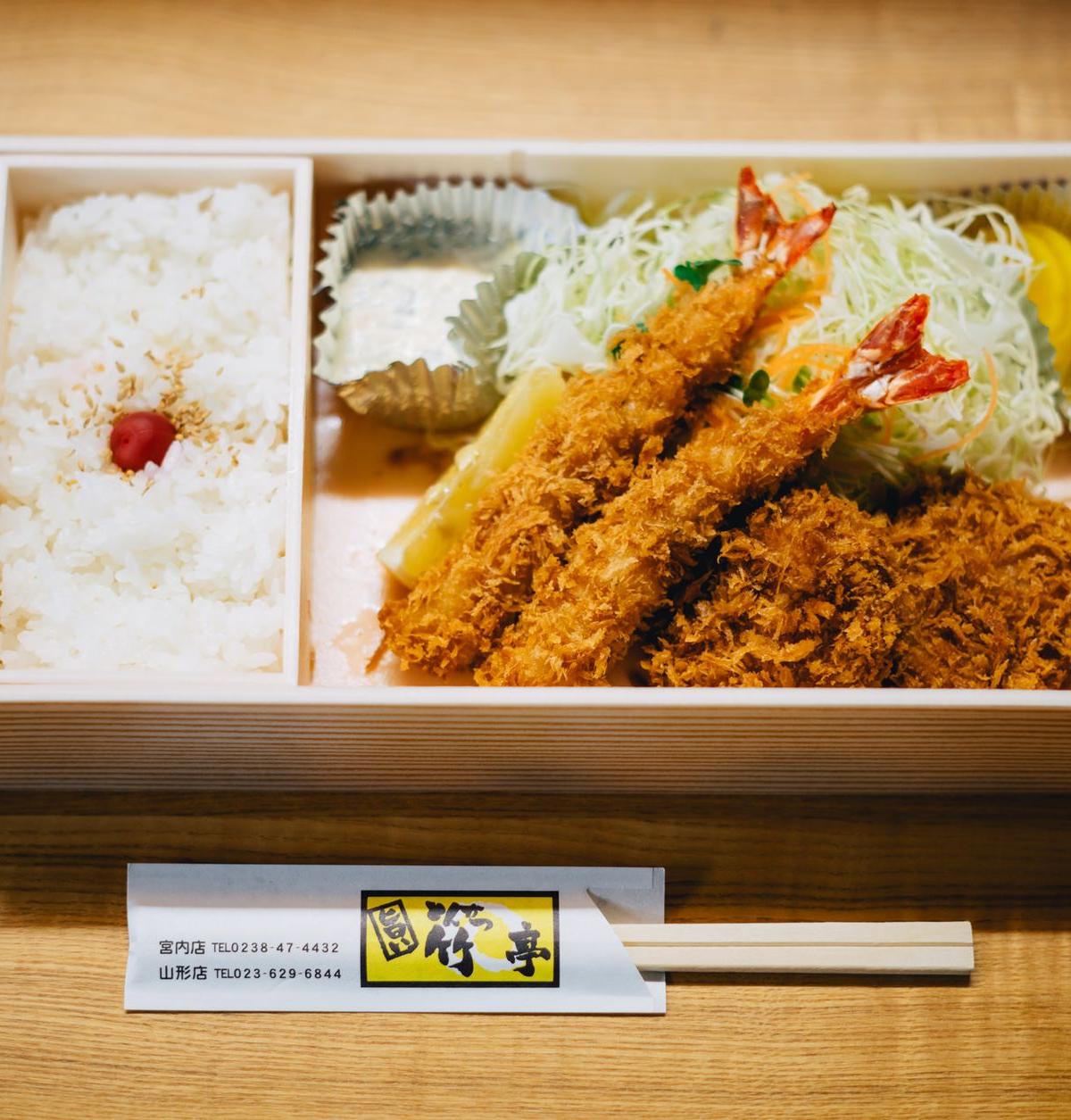 Crispy Ebi Fry with Cabbage & Rice