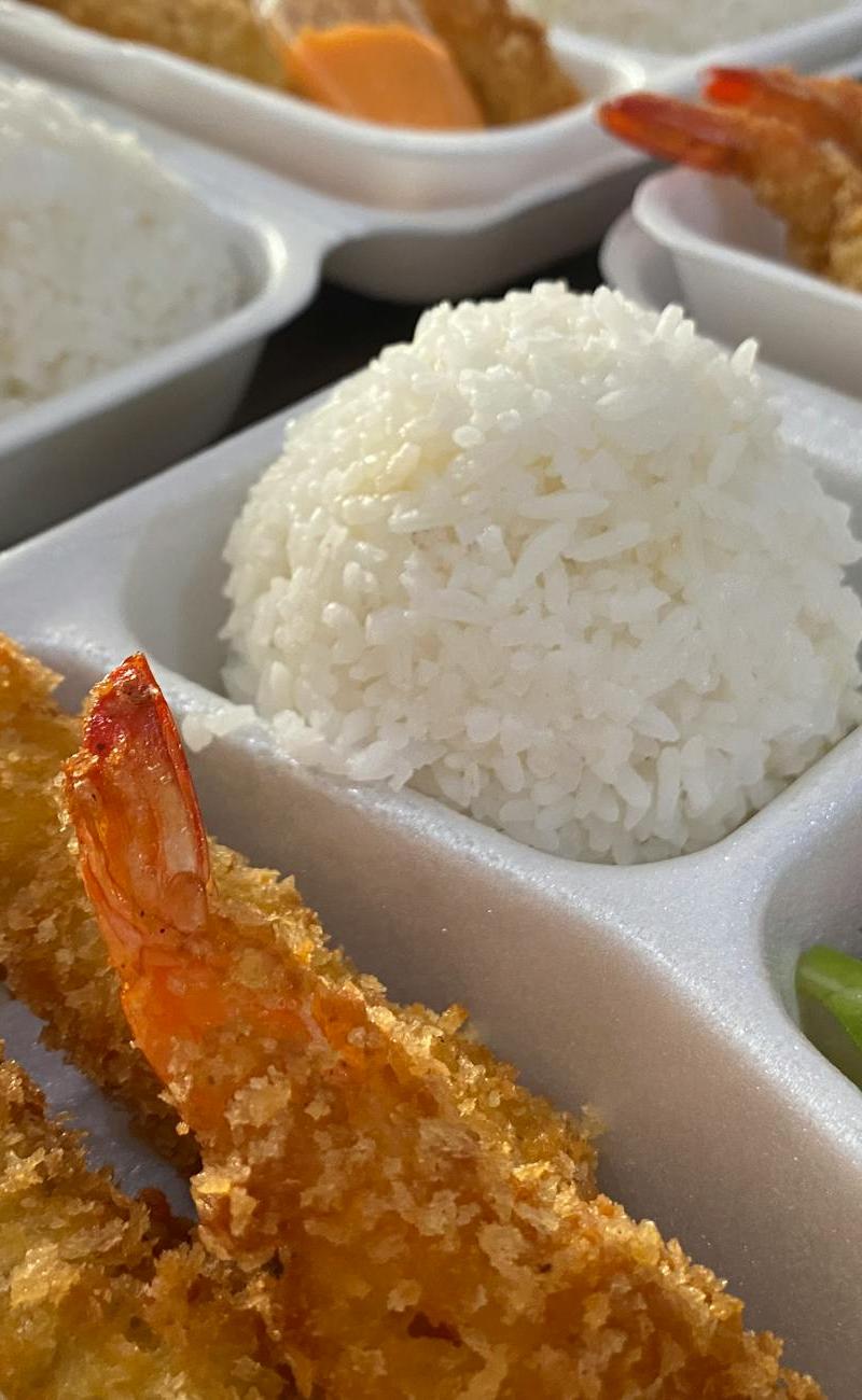 Crispy Ebi Fry with Rice & Vegetables