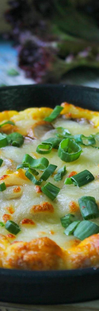 Crispy-Edge Veggie Frittata with Green Salad