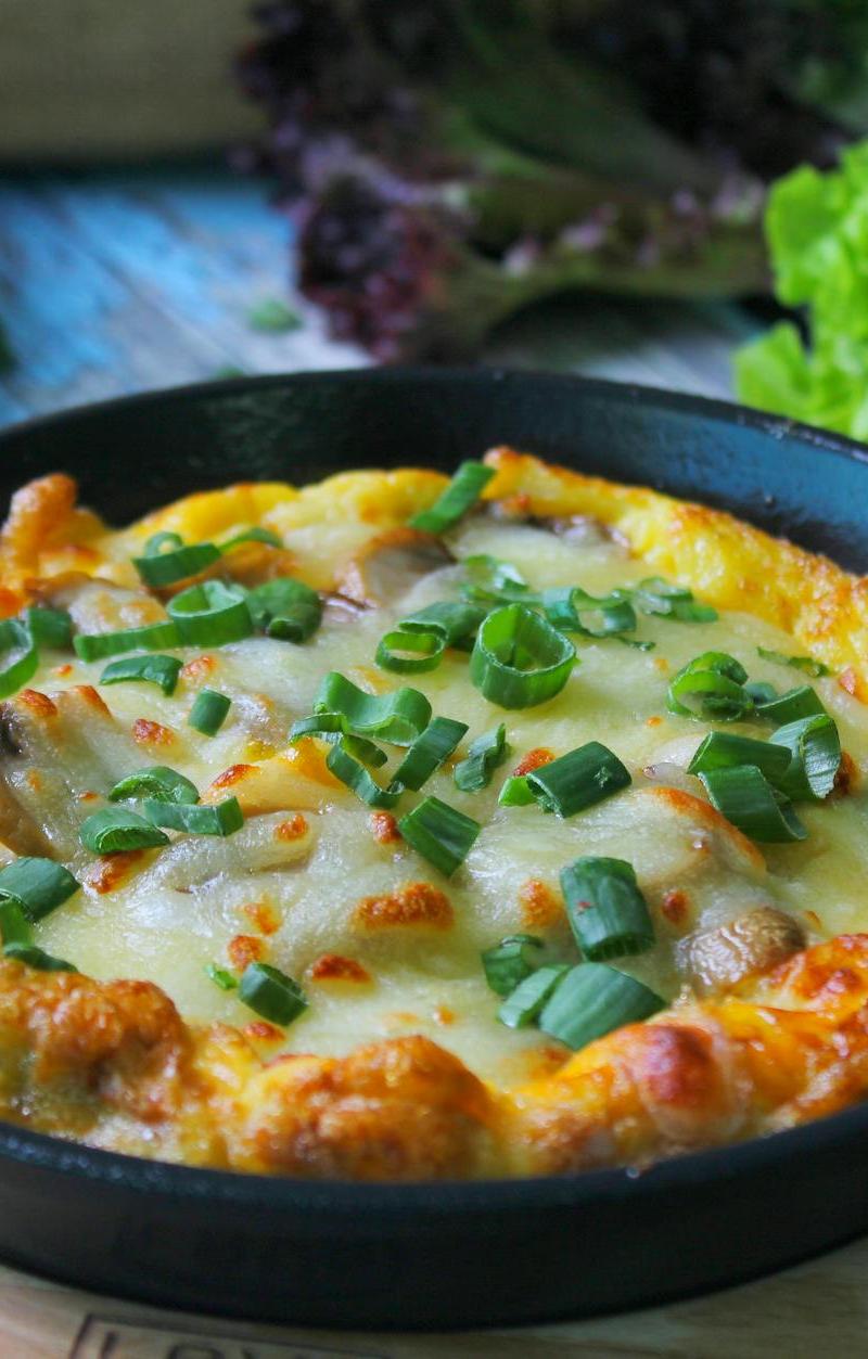 Crispy-Edge Veggie Frittata with Green Salad