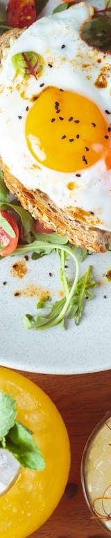 Crispy Egg & Avocado Bagel with Arugula