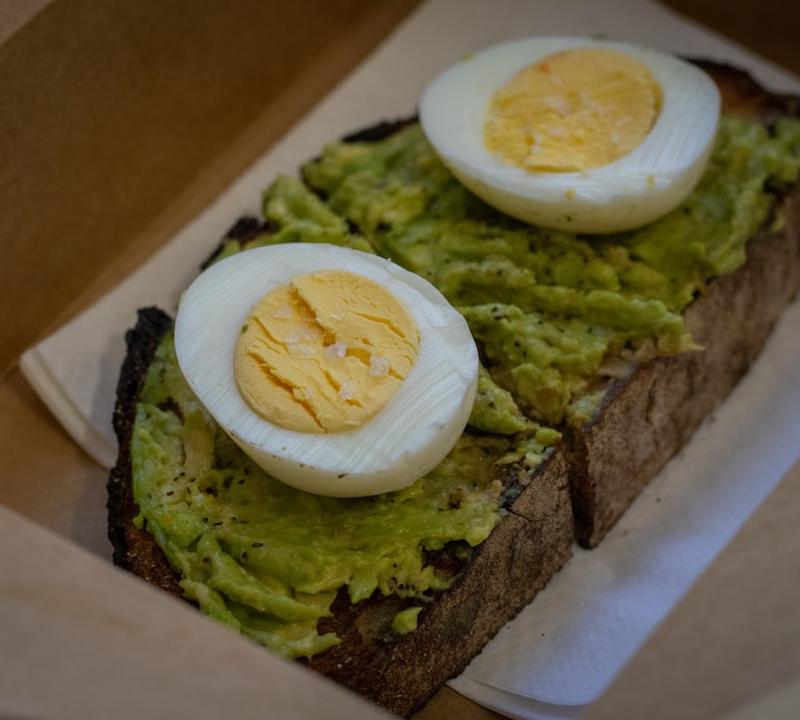 Crispy Egg Avocado Toast with Hot Honey