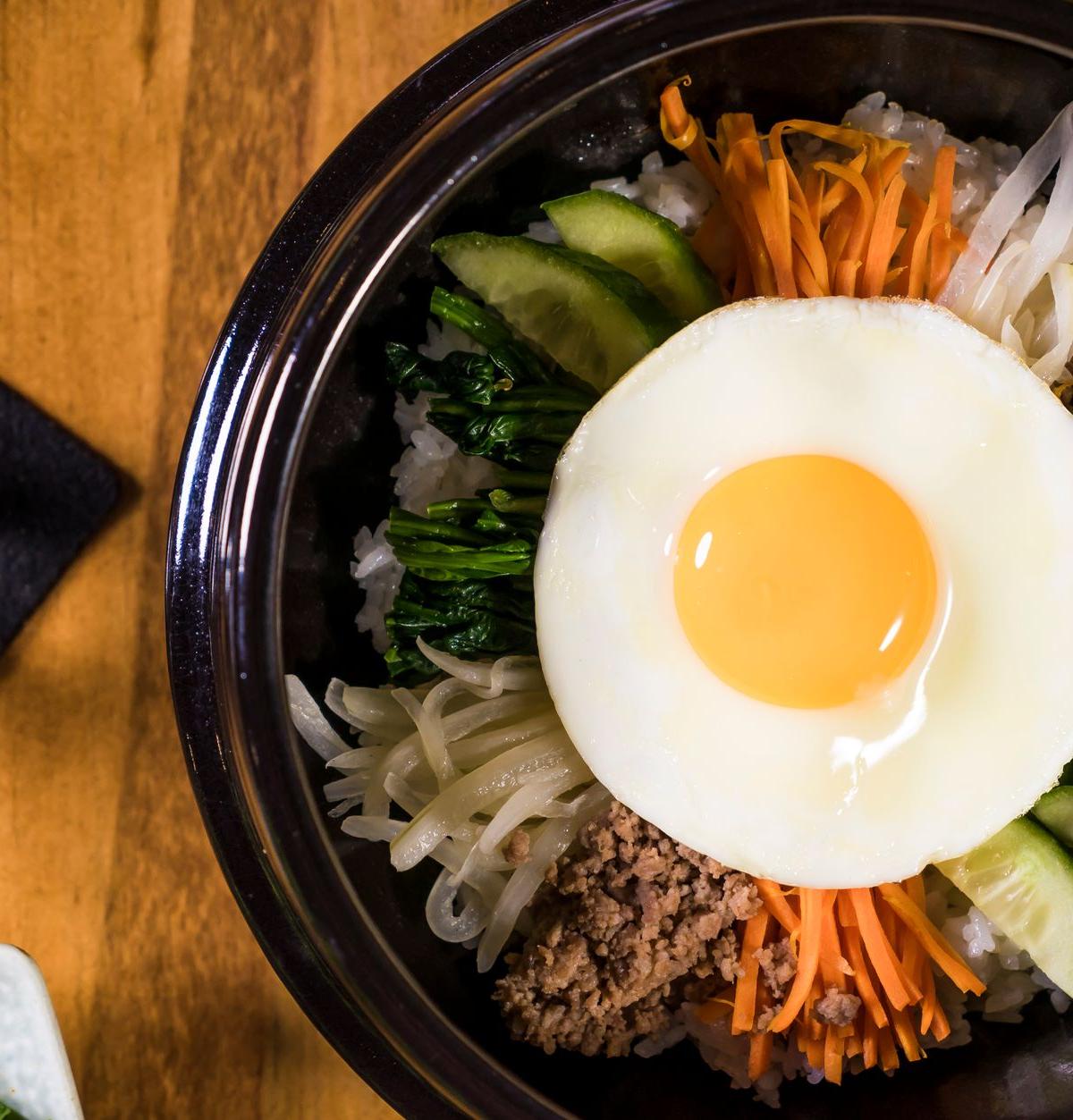 Crispy Egg Bibimbap Bowl