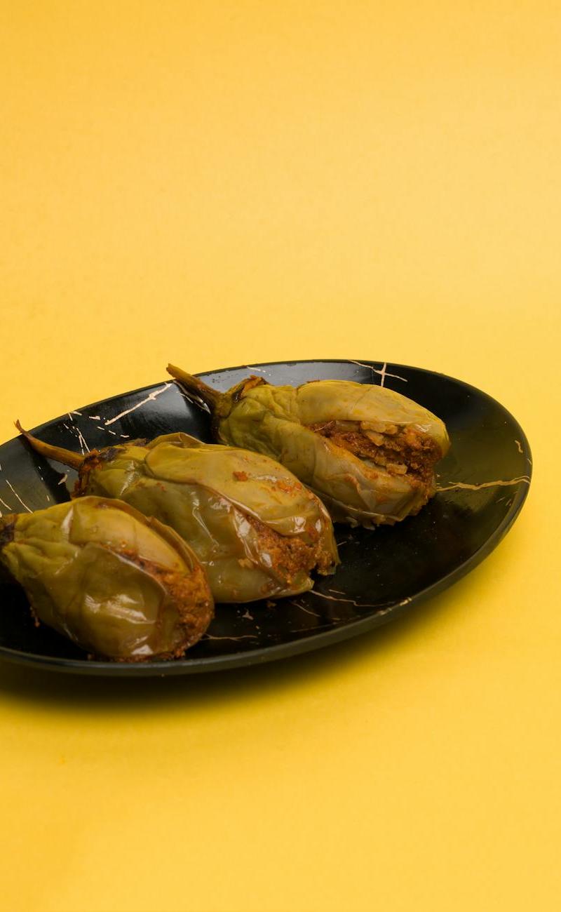 Crispy Eggplant Boats with Herbed Tomato Rice