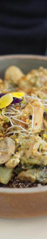 Crispy Farro & Roasted Vegetable Bowl