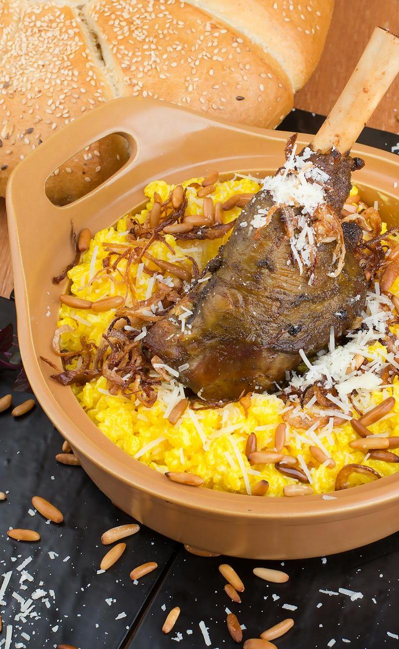 Crispy Fattah with Spiced Lamb