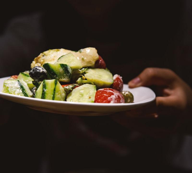 Crispy Feta Greek Salad