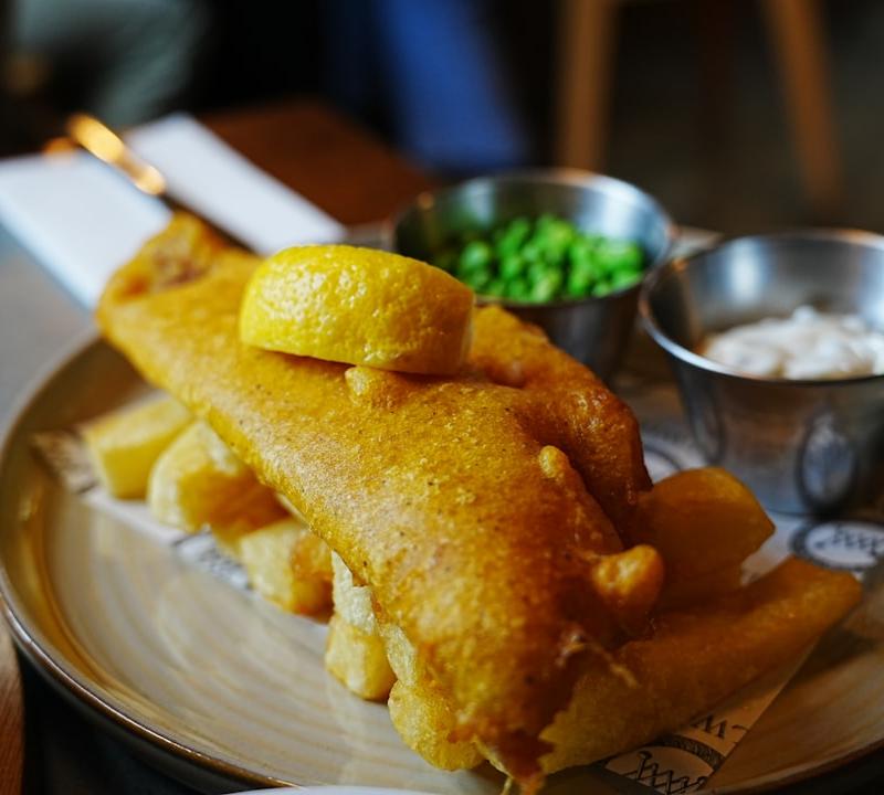 Crispy Fish & Mushy Peas