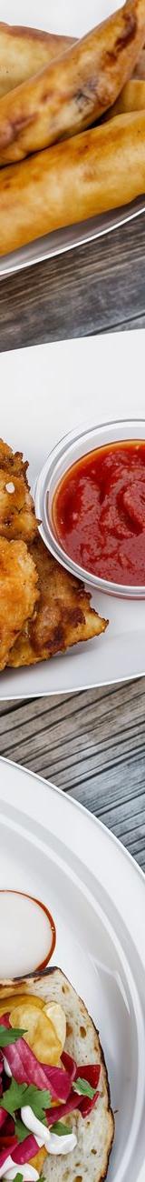 Crispy Fish Tacos with Chili Crema