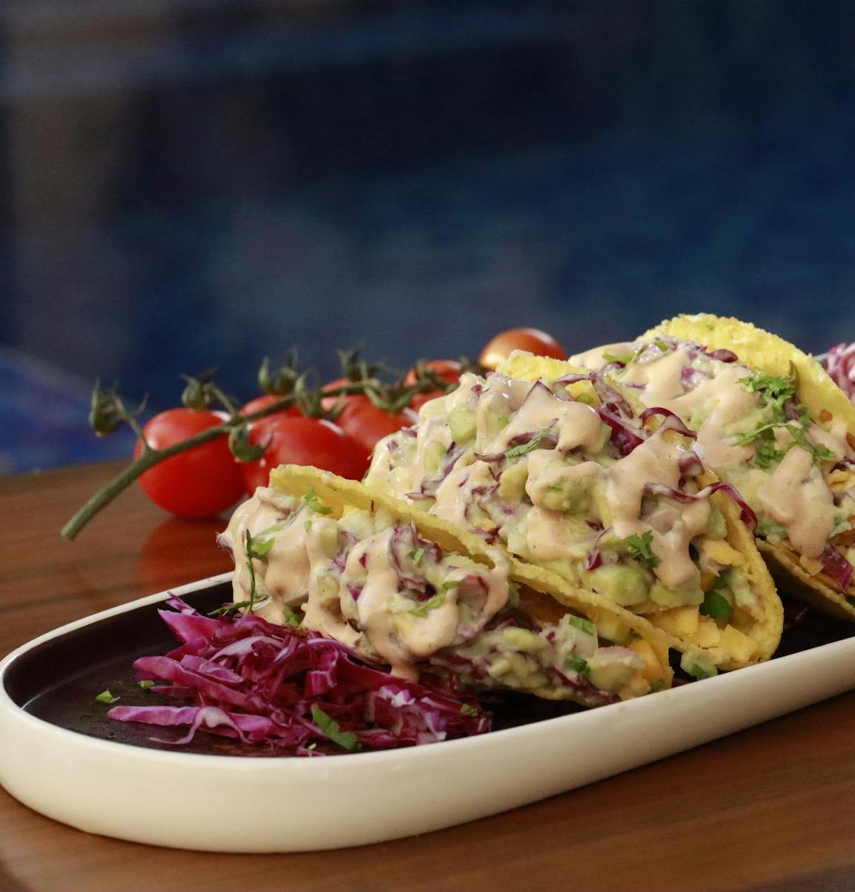 Crispy Fish Tacos with Chili Slaw