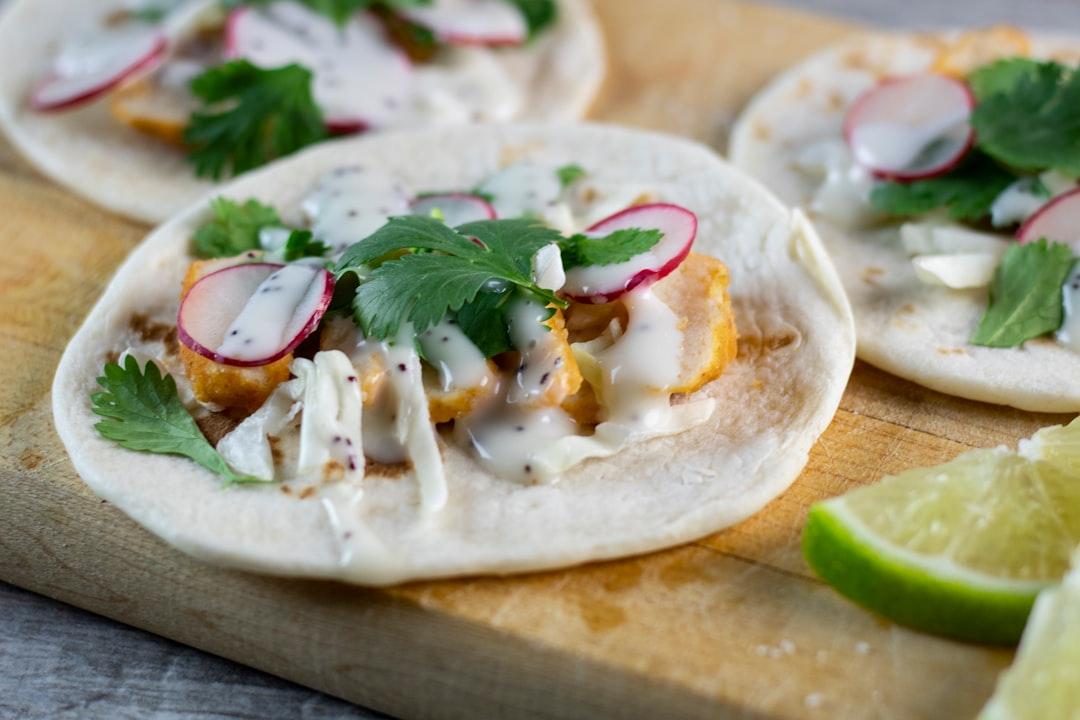 Crispy Fish Tacos with Lime Crema