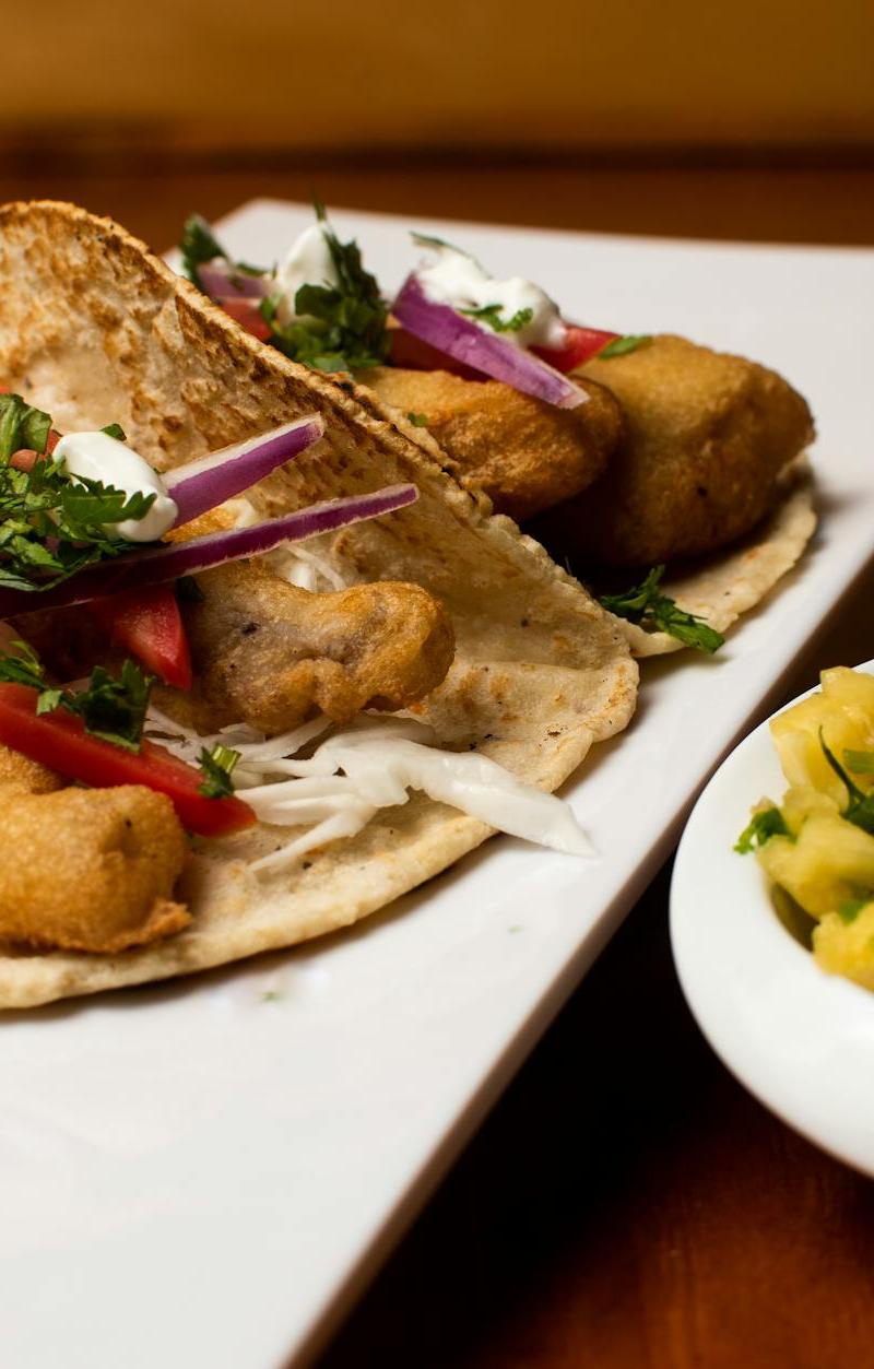 Crispy Fish Tacos with Pineapple Salsa