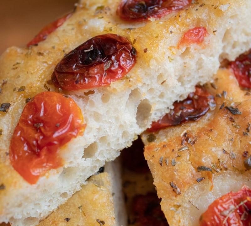 Crispy Focaccia with Rosemary & Sea Salt
