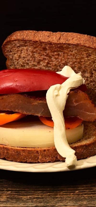 Crispy Fried Bologna Sandwich