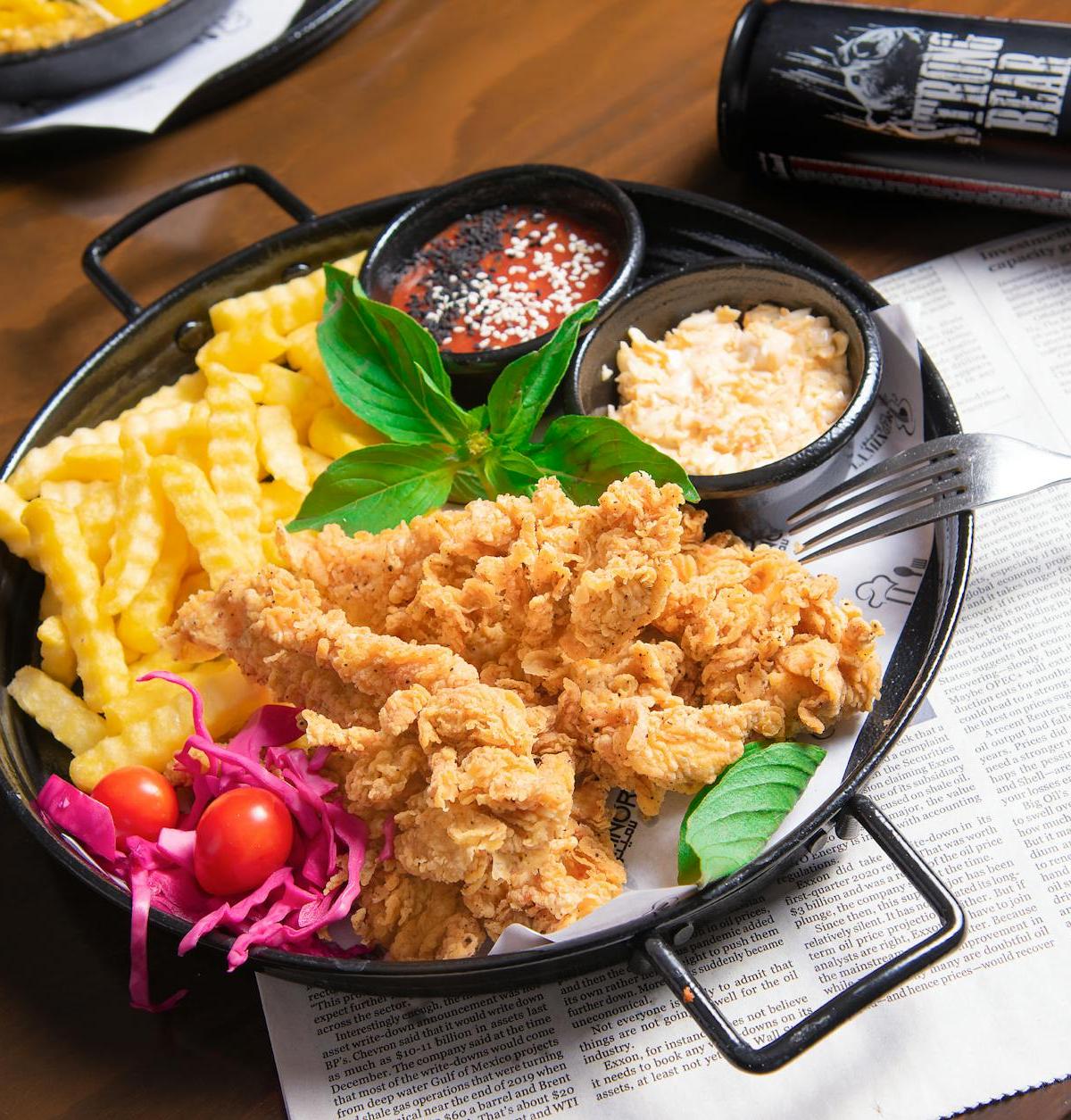Crispy Fried Catfish with Hot Sauce
