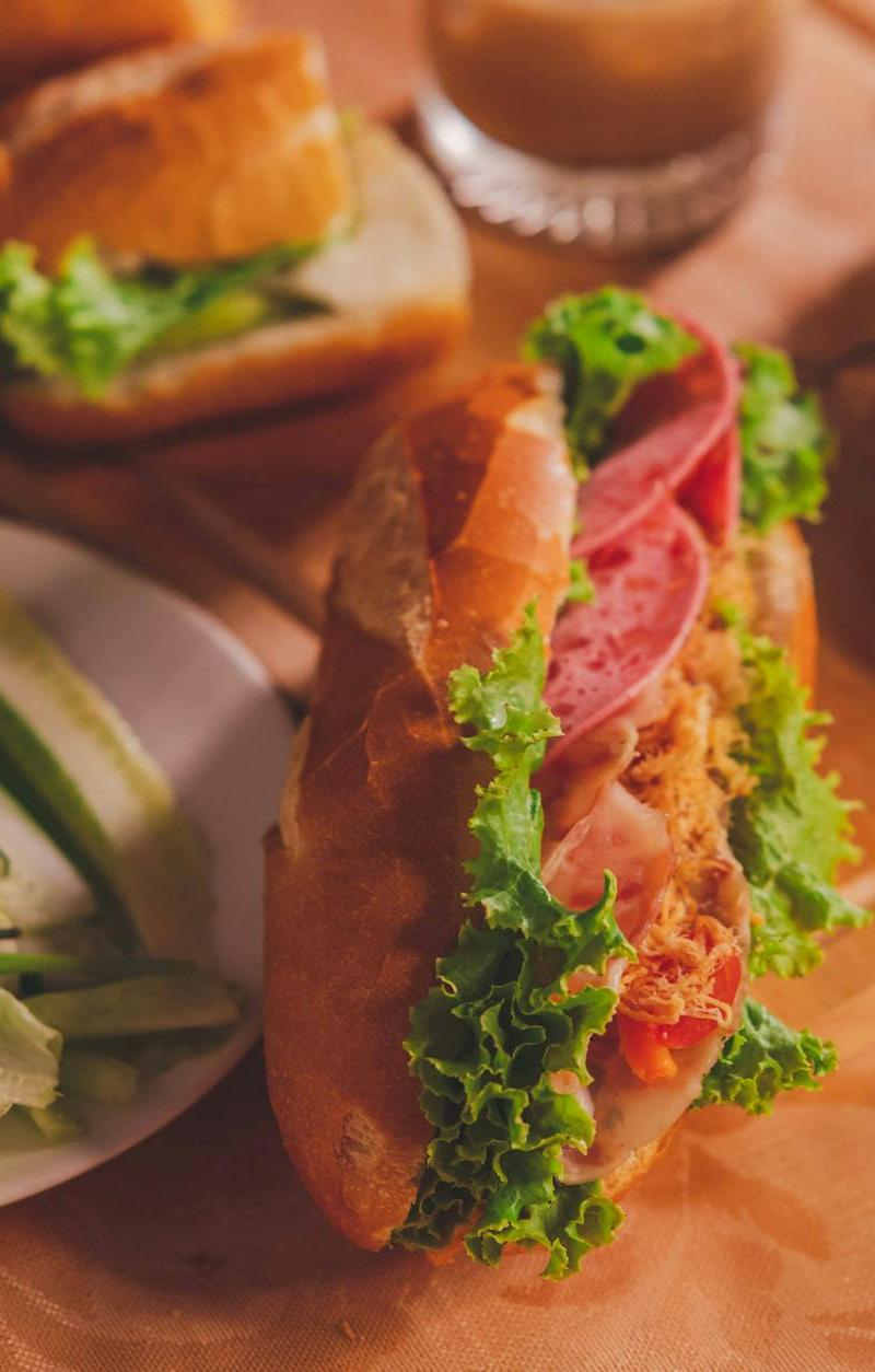 Crispy Garlic Chicken Banh Mi