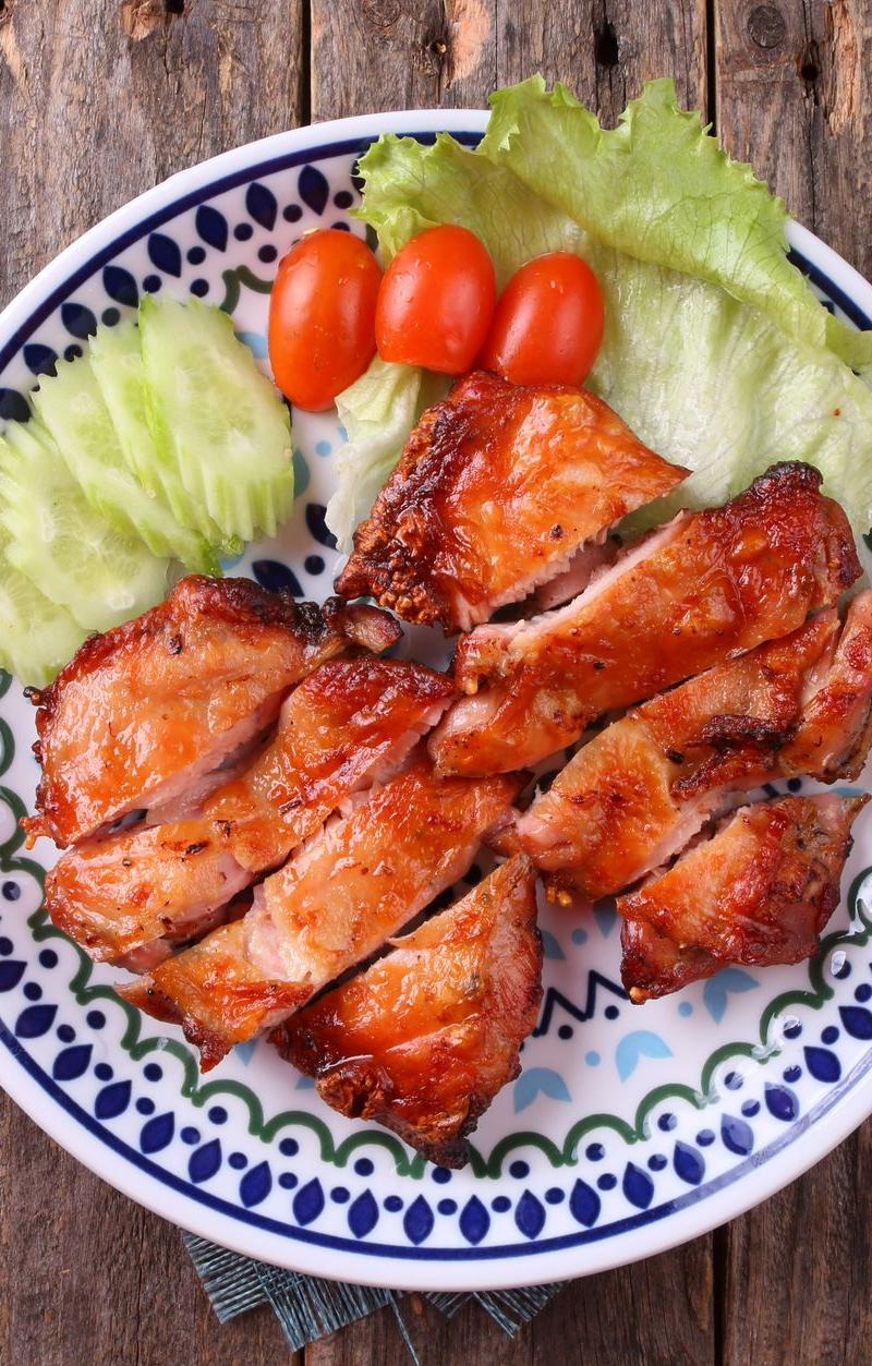 Crispy Garlic Parmesan Air Fryer Chicken Thighs