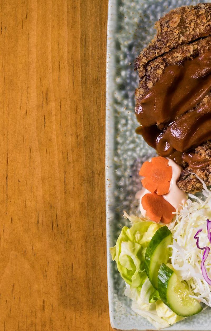 Crispy Gyukatsu with Slaw & Pickled Veggies