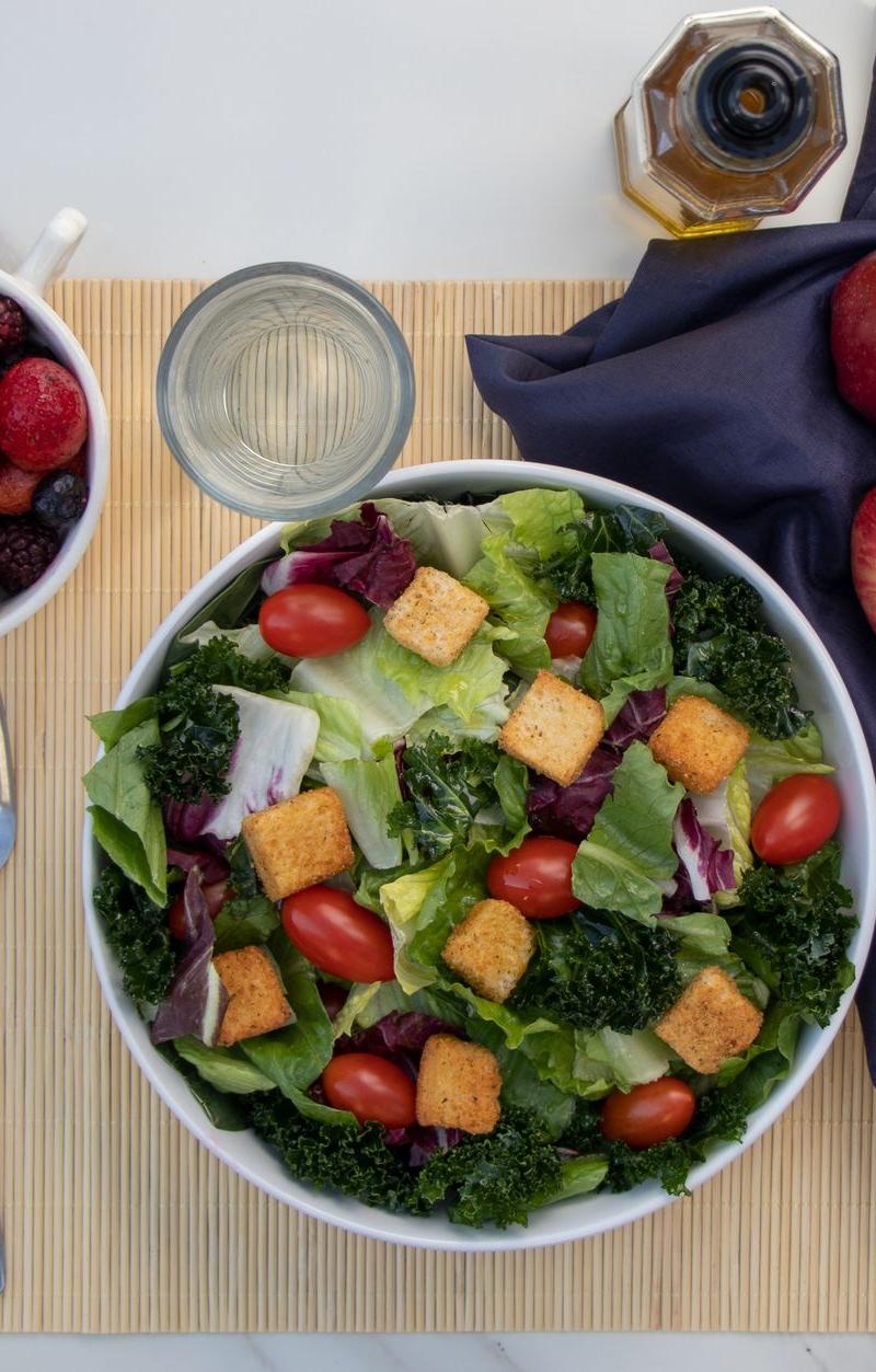 Crispy Harvest Kale Salad