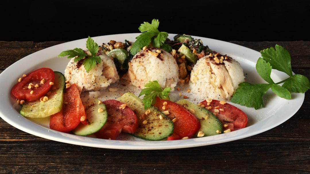 Crispy Herb Stuffed Eggplant with Tomato & Walnut