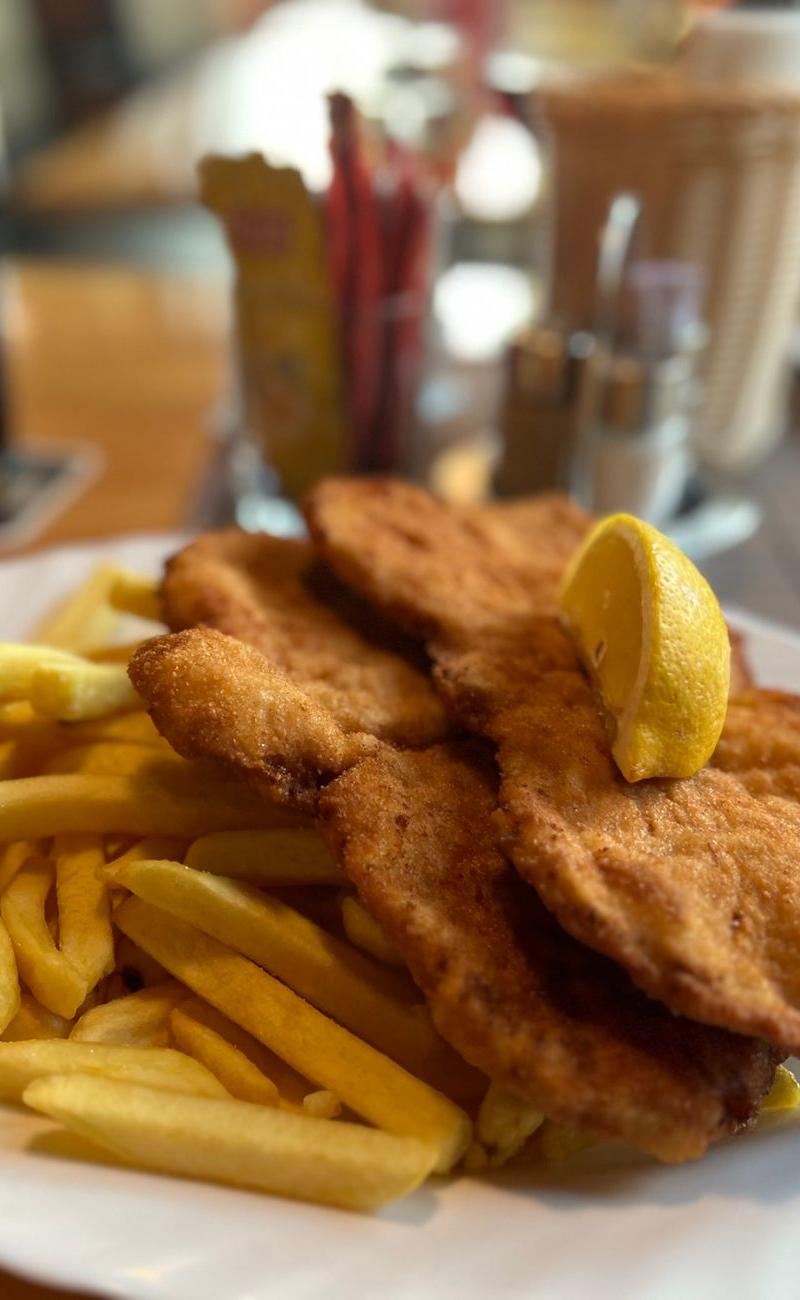 Crispy Israeli Chicken Schnitzel with Fries