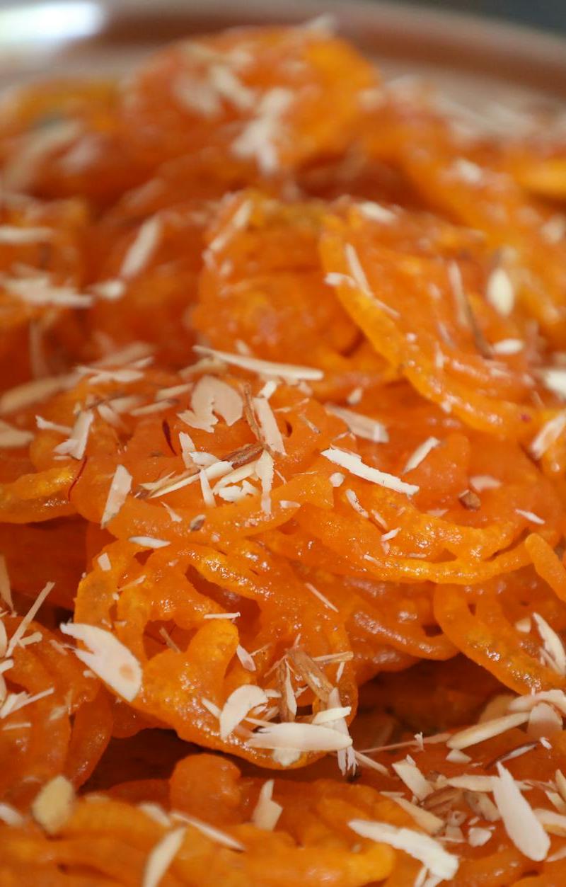 10-Min Crispy Jalebi with Hot Honey