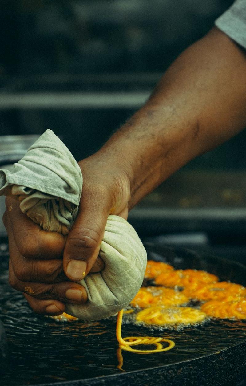 15-Min Crispy Jalebi with Orange Syrup