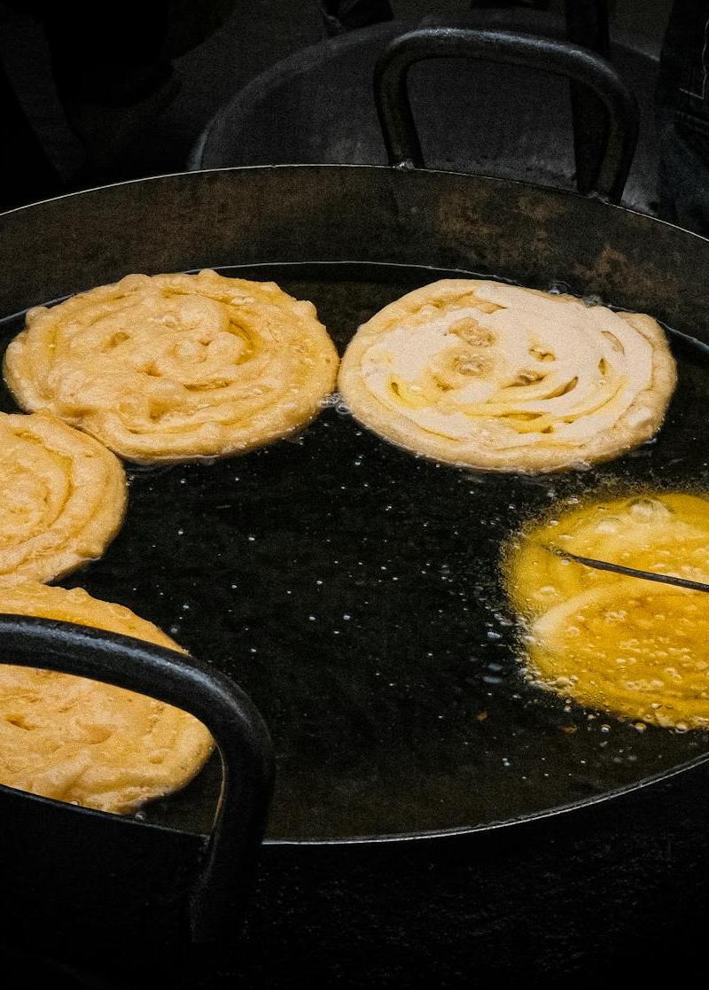 Crispy Jalebi Swirls with Orange Syrup
