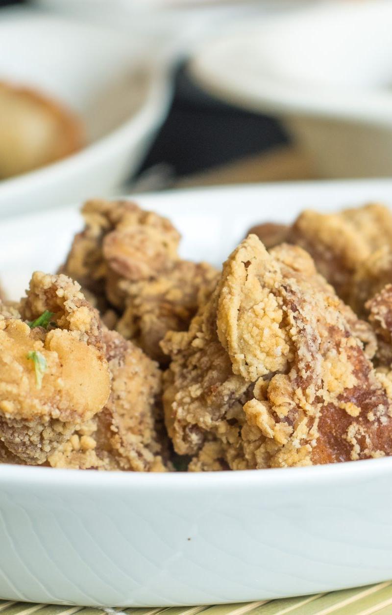Crispy Karaage Chicken & Potstickers
