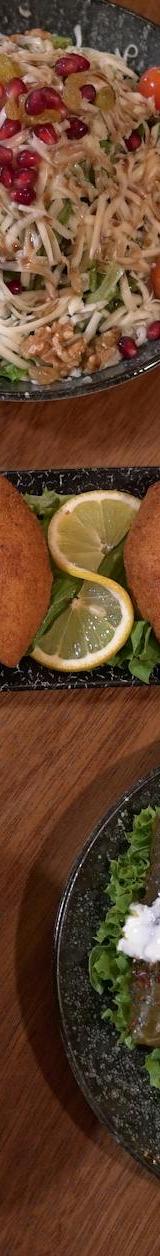 Crispy Kibbeh with Rice, Greens & Dates
