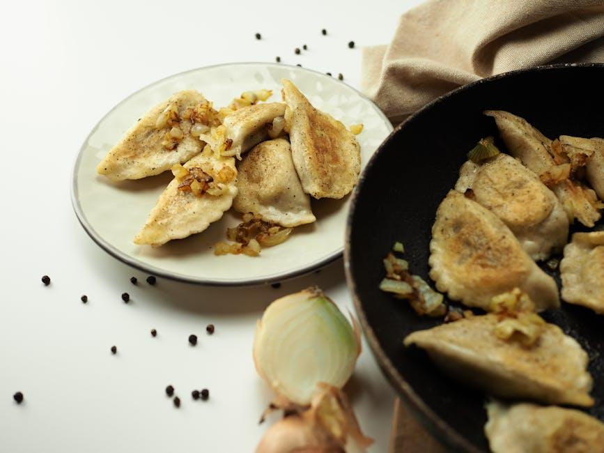 Crispy Kopytka with Caramelized Onions