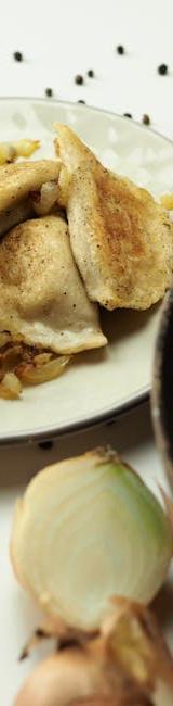 Crispy Kopytka with Caramelized Onions