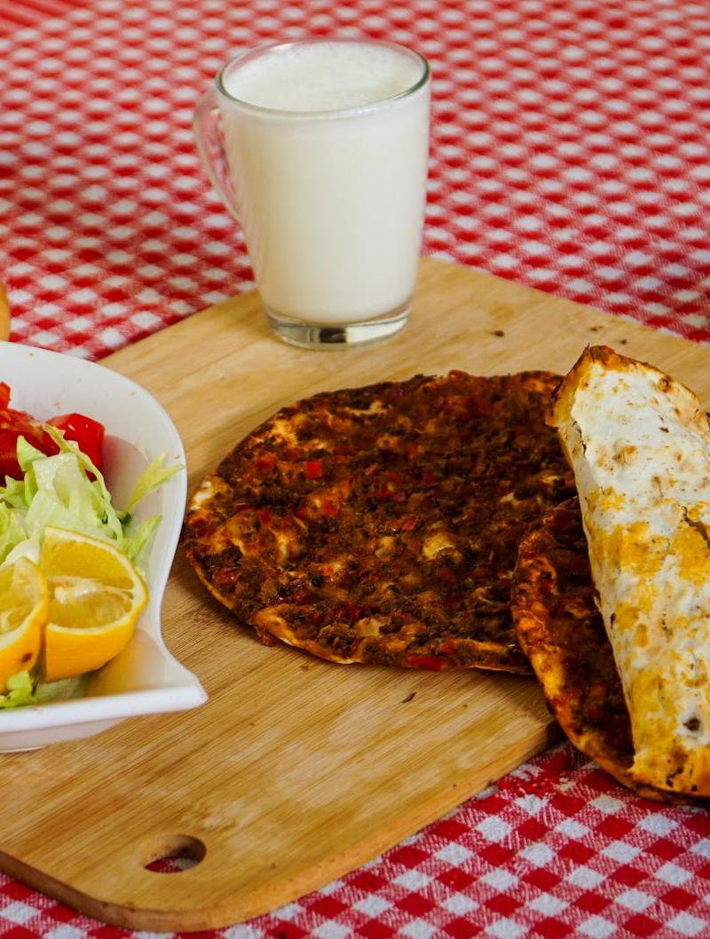20-Min Crispy Lahmacun with Yogurt & Lemon