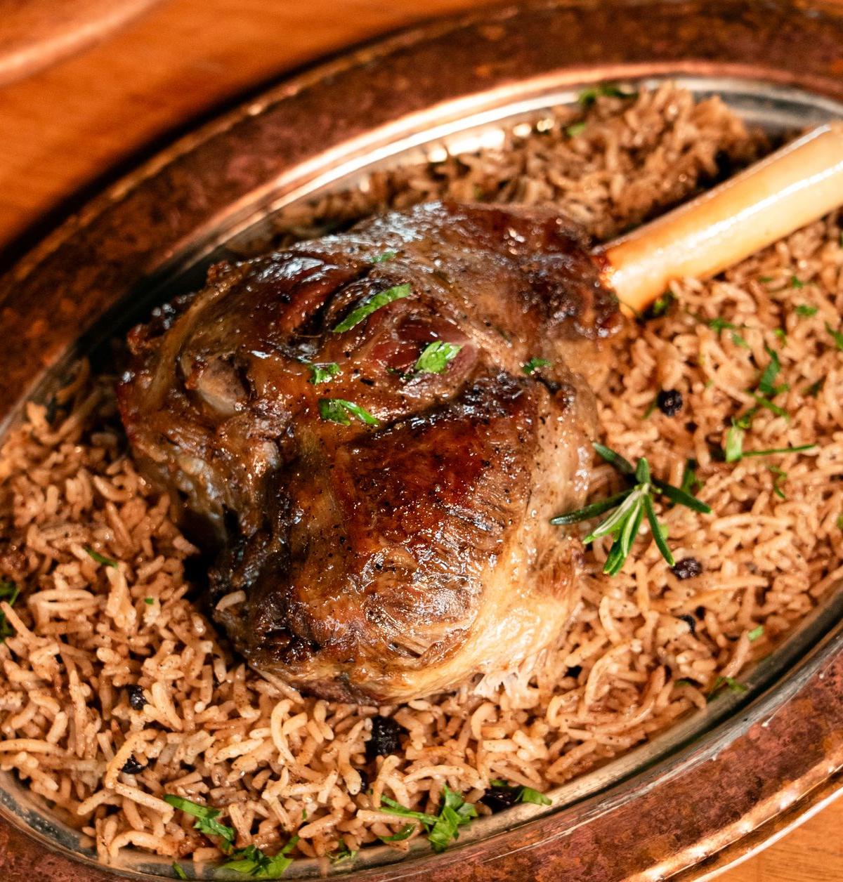 Crispy Lamb & Spiced Rice Wrap