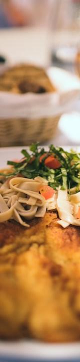 Crispy Lemon Chicken Schnitzel with Pasta