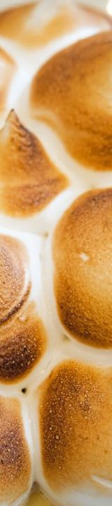 Crispy Lemon Curd Tart with Torched Meringue