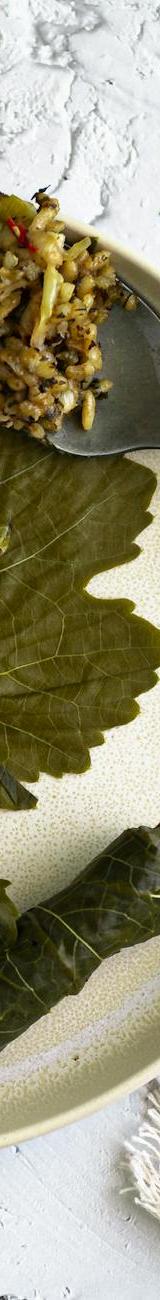 20-Min Crispy Lemon Dolmades with Garlic Oil