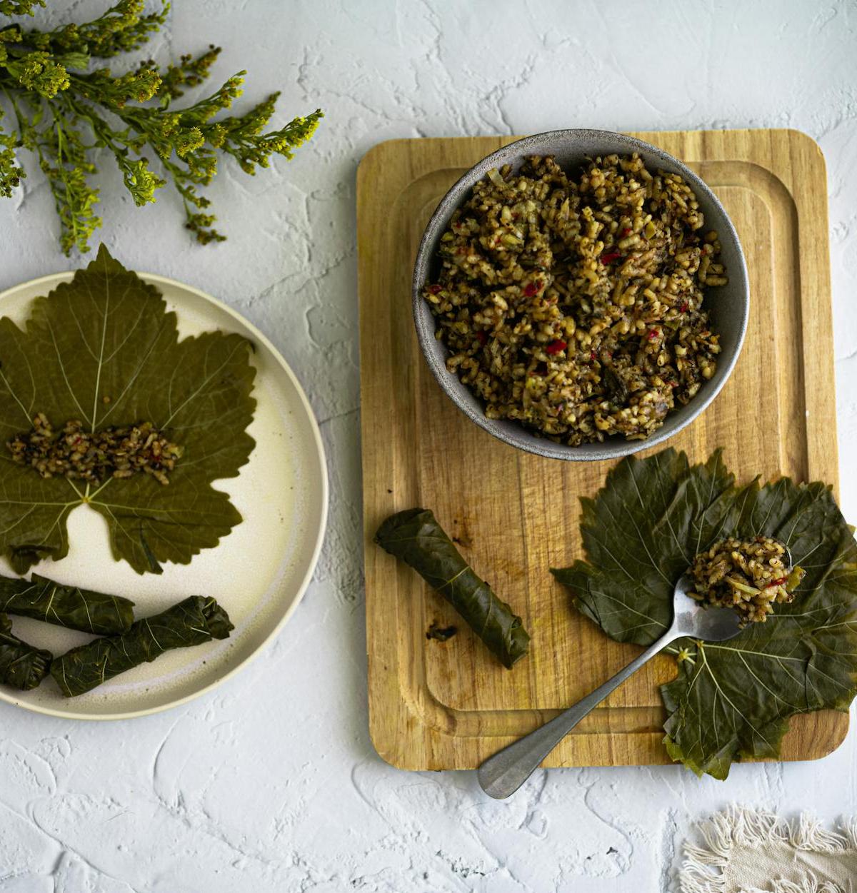 20-Min Crispy Lemon Dolmades