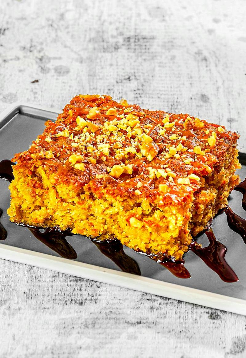 Crispy Lemon Ravani Cake
