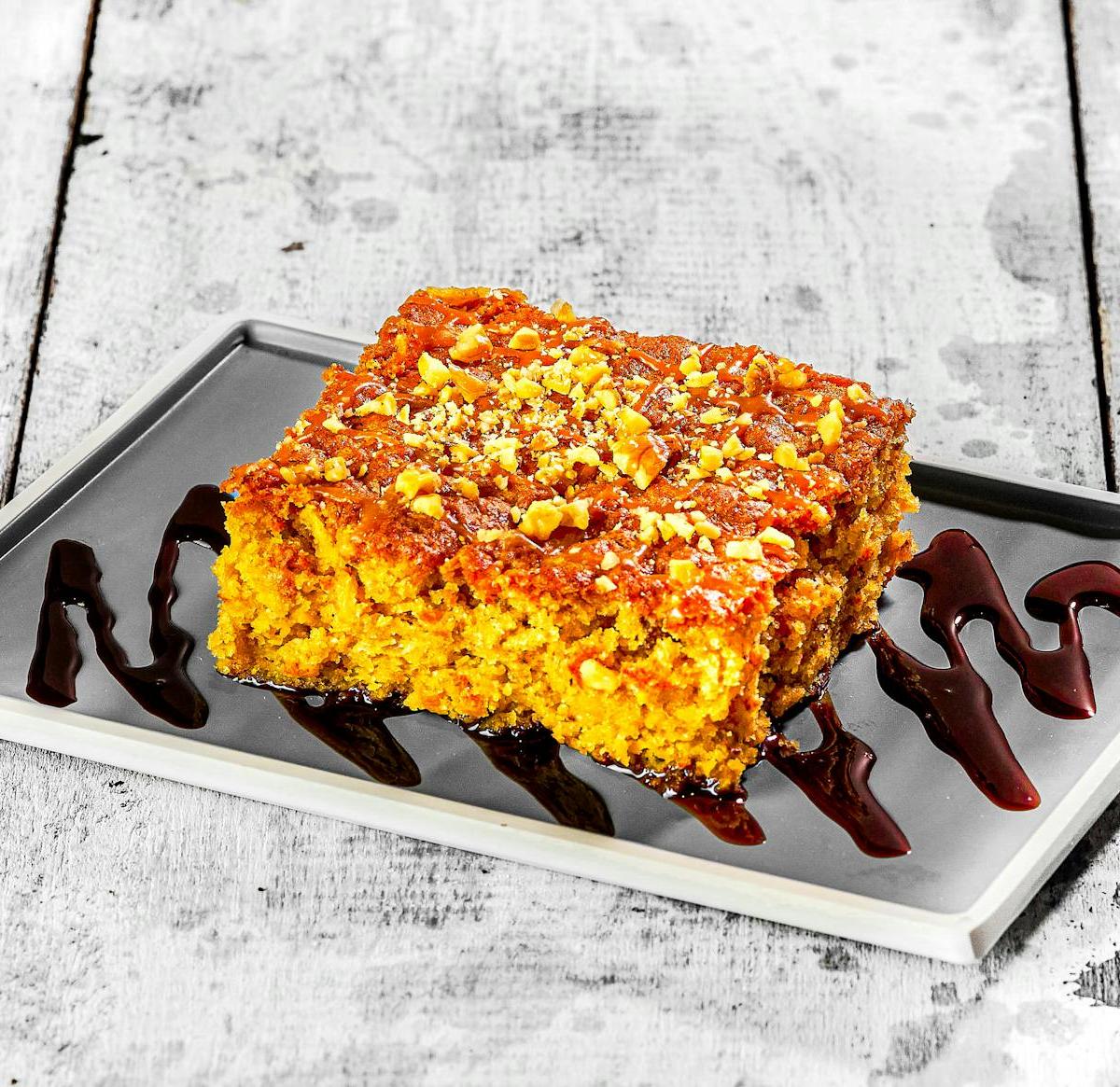 Crispy Lemon Ravani Cake